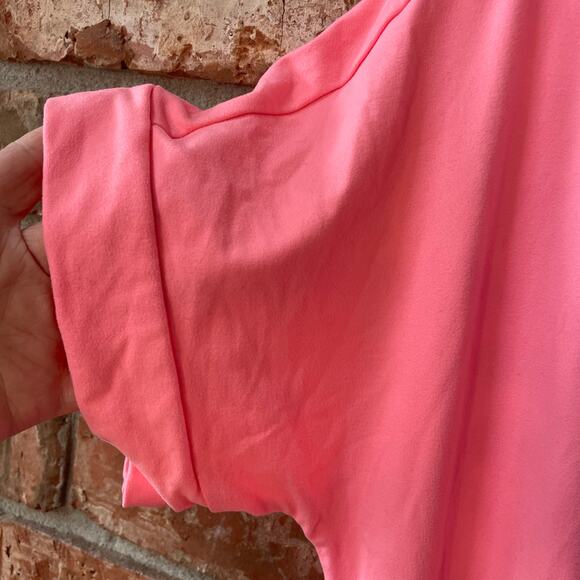 Zenana Size Medium Pink Shorts Romper Pockets Short Sleeve Casual Spring - Picture 2 of 5